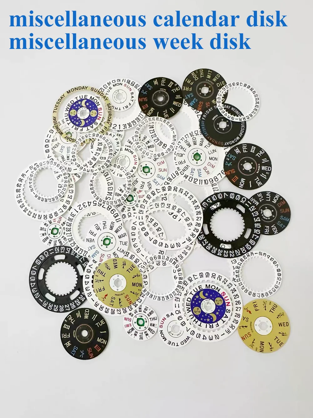 Watch Accessories Miscellaneous Calendar Disk Miscellaneous Week Disk Mixed Packaging Diy Steampunk Handmade Materials