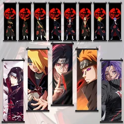 Akatsuki Hot Japanese Anime Poster Scroll Canvas Wall Hanging Painting Home Decor Itachi  Art Room Decoration Kid Gift Didara