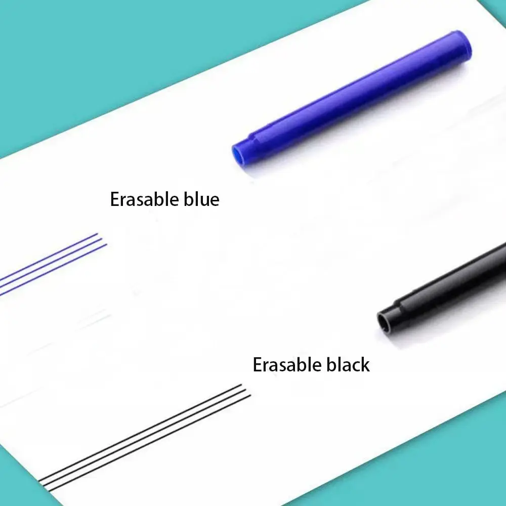 New 0.38mm Tip Fountain Pen Replaceable Ink Sac Colorful Neutral Pen Erasable Calligraphy Ink Pens Writing Drawing Tool