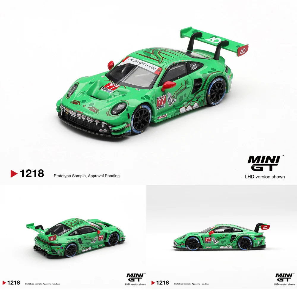 

Presale MINIGT 1/64 Porsche 911 Gt3 R(992) #77 Diecast Model Car Blister Packaging High Performance Model Gift for Boys Adults