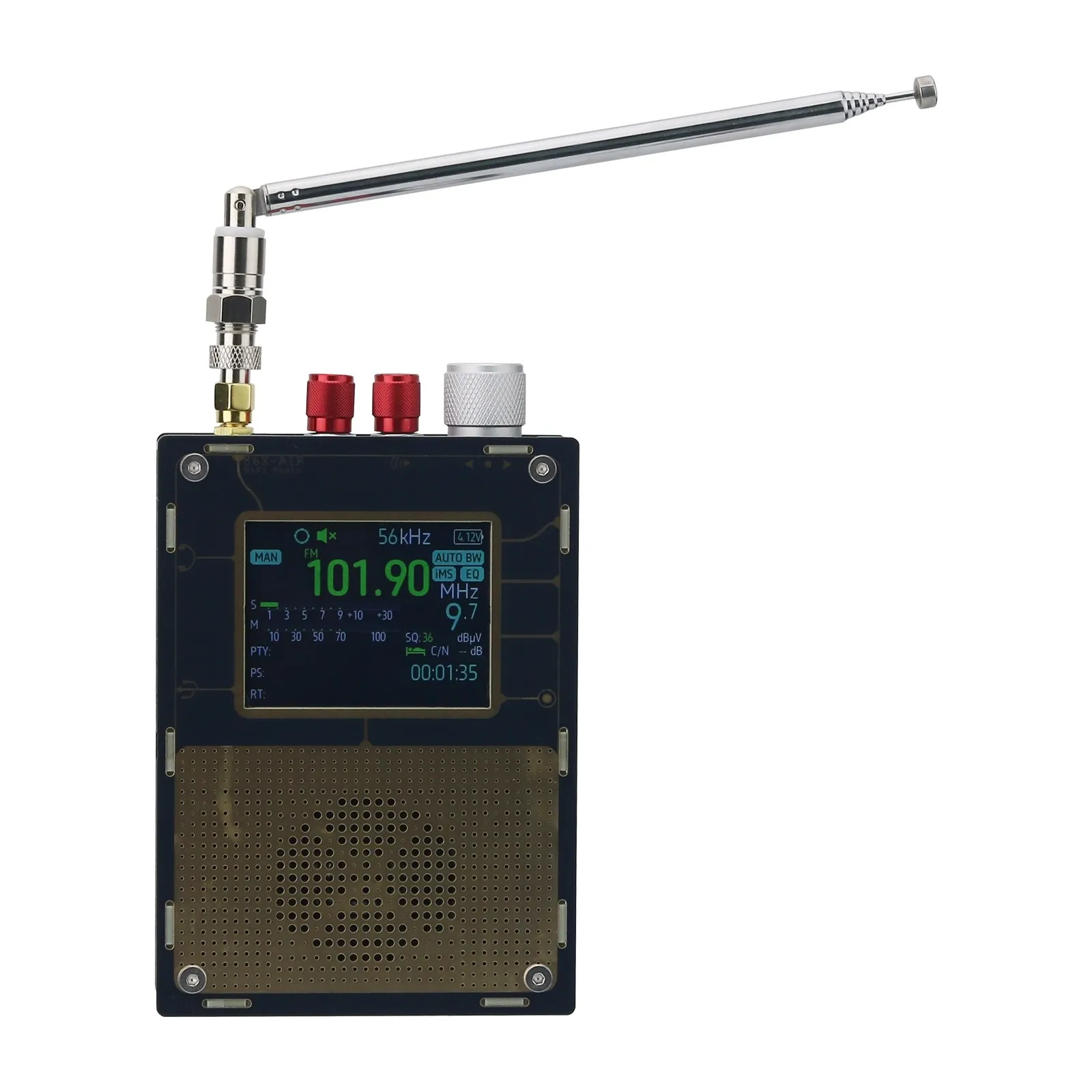 HamGeek TEF6686 Full Band Aviation Band Radio Receiver Built-in RTC Support LM/WM/AM/DXFM/AIR