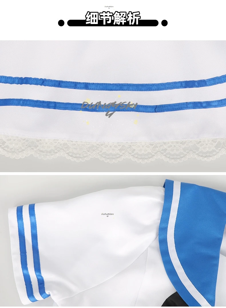 جوارب تنكرية لباس داخلي وجورب مع بدلة بحار Garterbelt JK موحدة لشخصية الرسوم المتحركة للهالوين #2