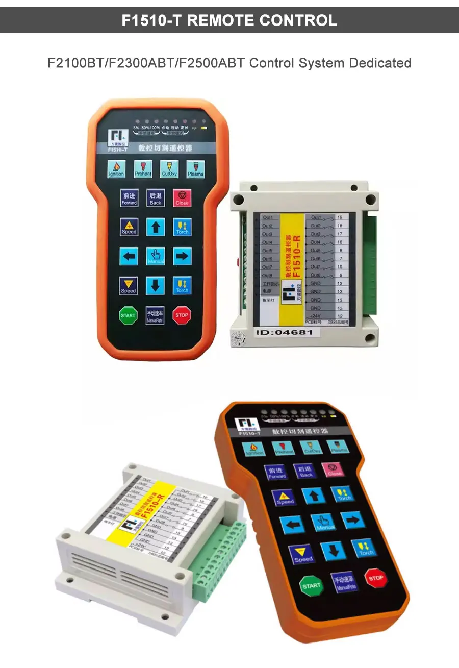 Controller Printnc CNC Kit F2100B / SF-2100C / F2100T+F1621+JYKB-100-DC24V-T3 2-Achsen-Plasmaschneidemaschine Höhenbrennersteuerung – Detail 10