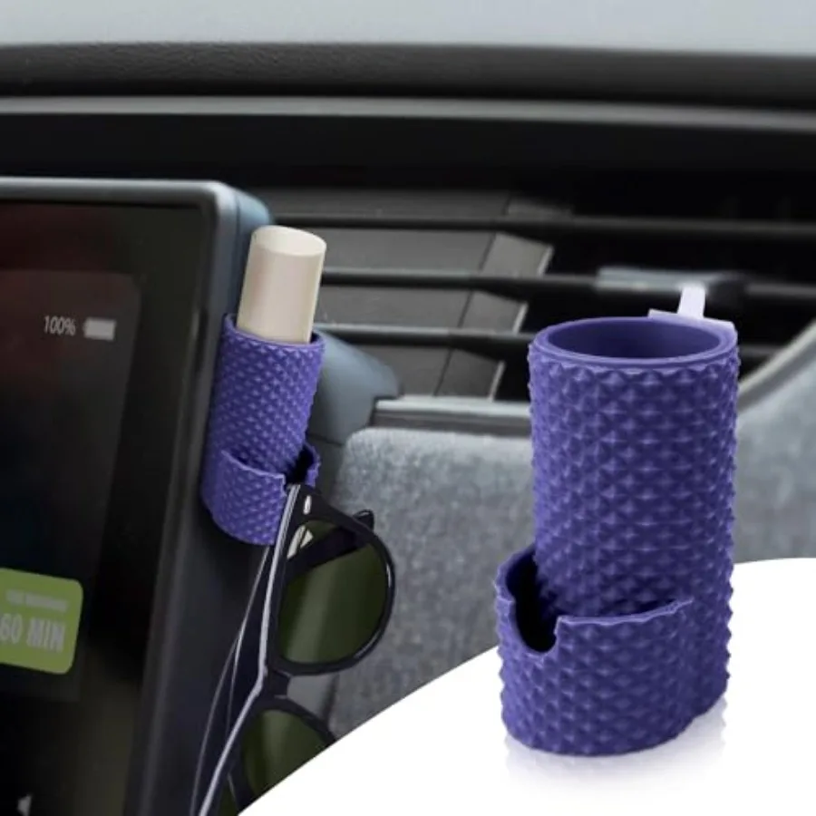 

2025 Upgrade Car Chapstick Holder with Sunglasses Holder, Insulated Upright Lip Balm Holder, Stylish Lipsticks Organizer, Autom