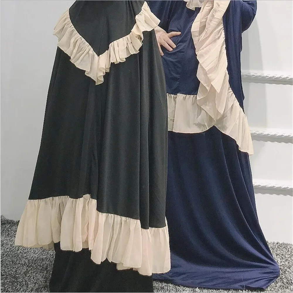 Eid musulman enfants filles prière vêtement Robe arabe turquie Khimar Caftan dubaï Hijab Abaya ensemble Islam vêtements caftan Djellaba Robe