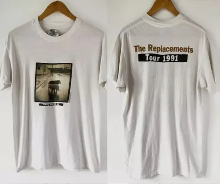 1991 The Replacements Tour Band Rock Cotton White Unisex T-shirt S-5XL