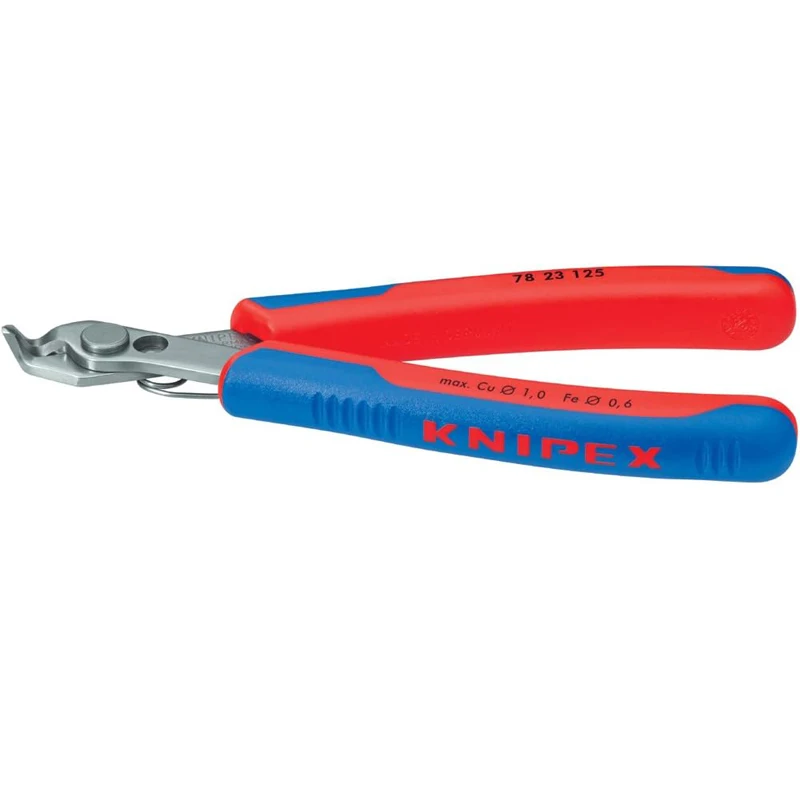 Imagem -04 - Alicate de Corte Super Eletrônico Knipex Baixo Peso Bordas Afiadas Ferramentas de Corte com Mola e Limitador Pol 78 23 125