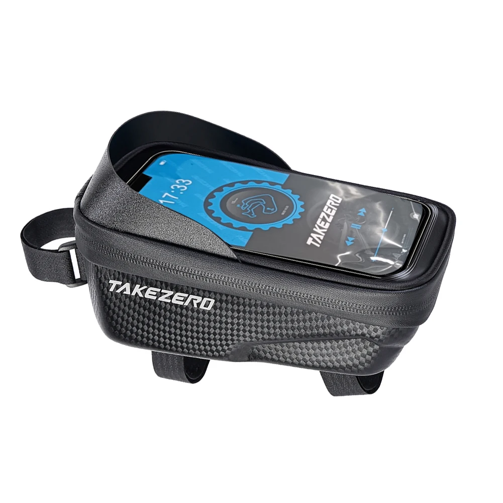 

Велосипедная сумка на раму с сенсорным экраном, водонепроницаемая, с защитой от ударов, жесткий корпус, аксессуары для велоспорта