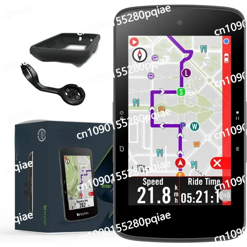 Rider S800E S800T 3.4 Inch Color LCD Touchscreen GPS Bike/Cycling Computer Offline USA Map, Compatible with Bike Radar