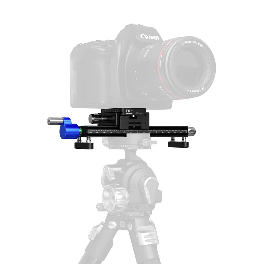BAFANG Fotografie Accessoires BFW-150A Professioneel Statief 4-weg Macro Scherpstelrail Camera Slider (ZWART/Gun grijs)