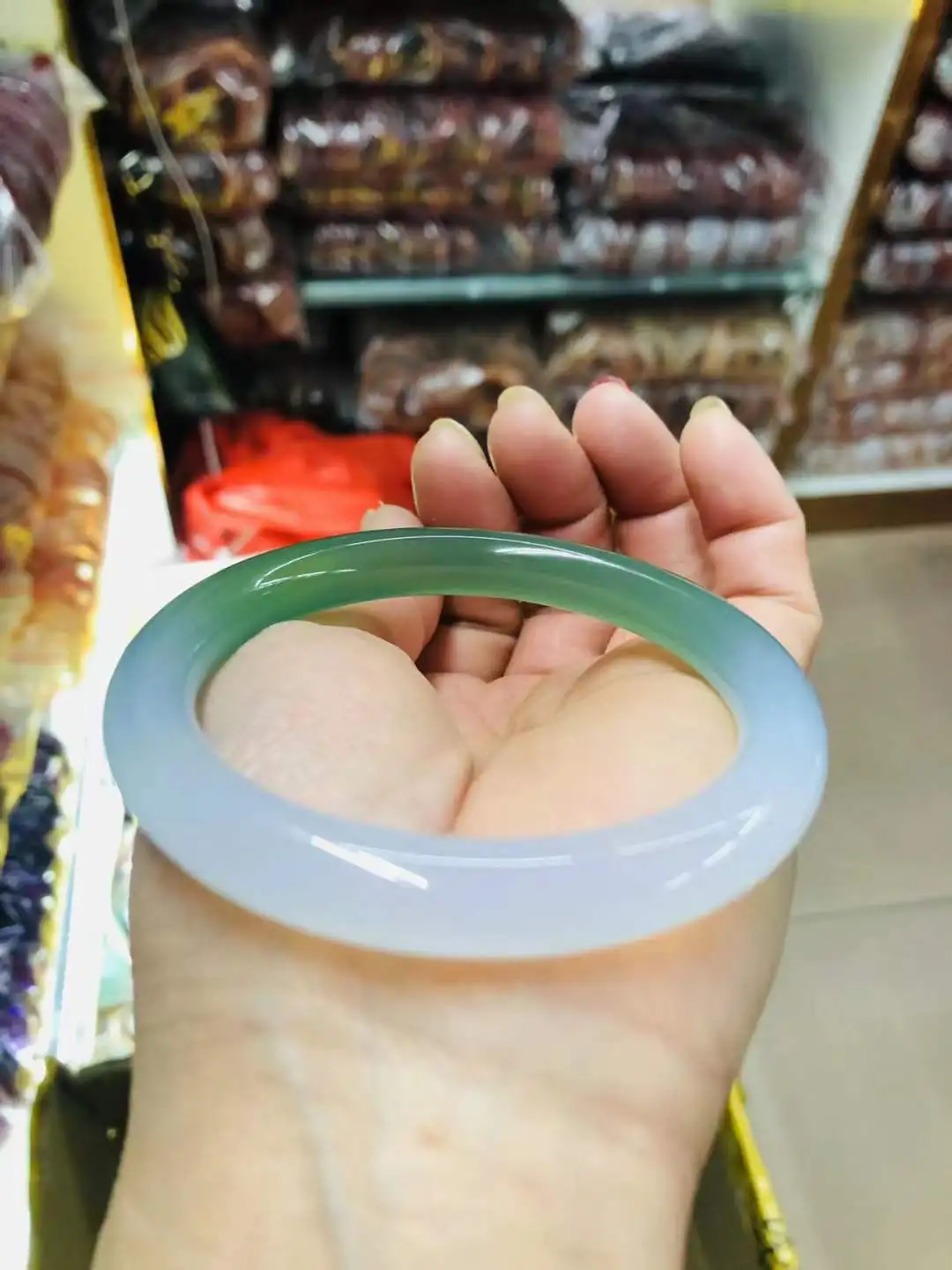 New Style Natural Round Stick Jade Bracelet Original Ecological Ink Painting Color Exquisite High Quality Bangles Fine Jewelry