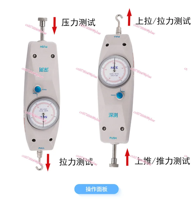 Pointer Digital Push-pull Force Meter Pressure Thrust Force Meter Machine Spring Pressure Testing Machine Electronic Dynamometer