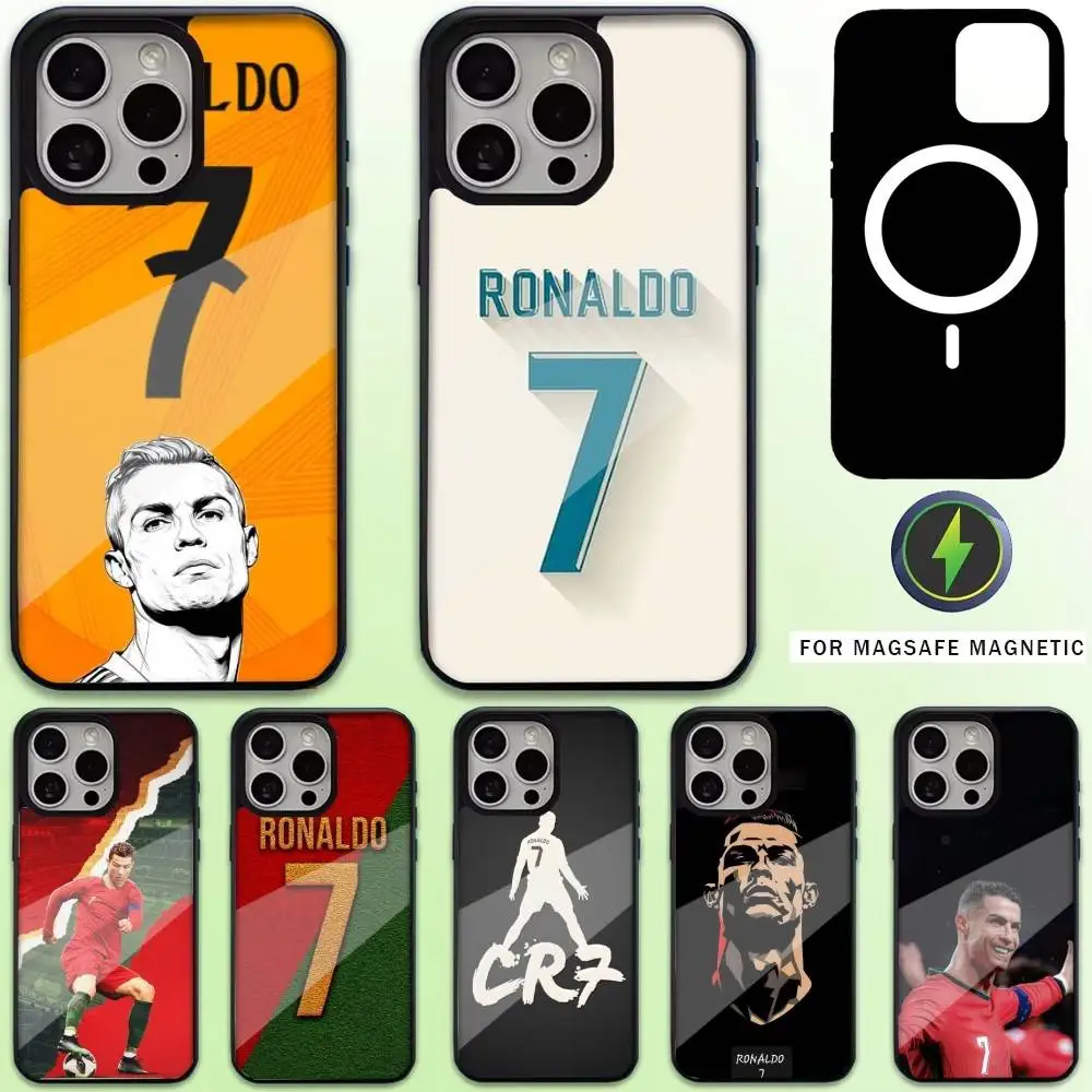 

CR7 C-Cristiano R-Ronaldo Phone Case For iPhone17,16,15,14,13,12,11 Plus,Pro Max Magnetic Magsafe Wireless Charging
