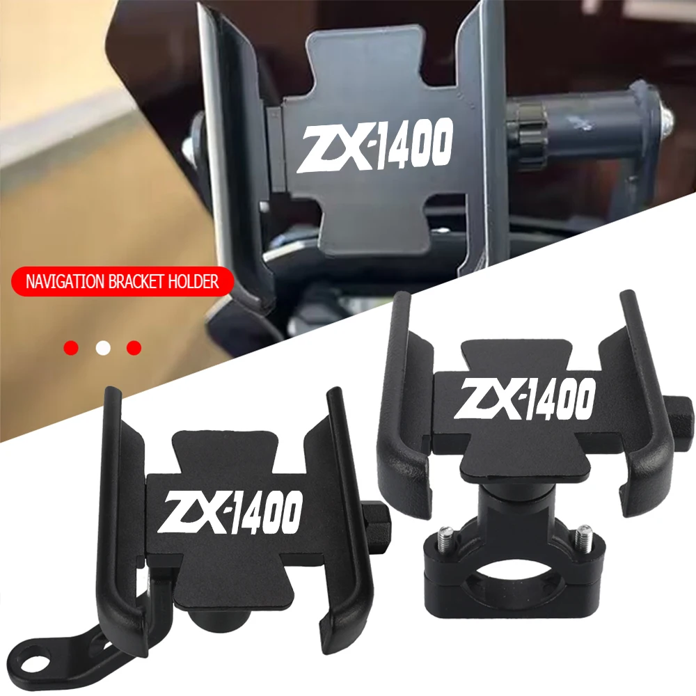 

For KAWASAKI ZX1400 ZX 1400 ZX1-400 2006-2016 2015 Motorcycle CNC Mobile Phone GPS Navigation Handlebar Bracket Support Mount