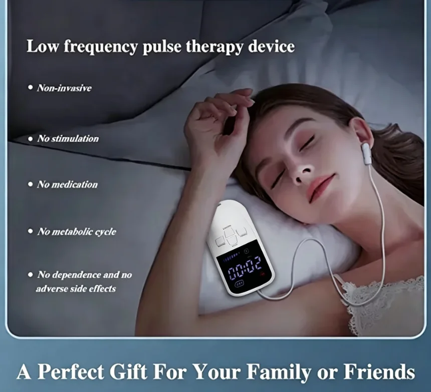 Smart CES Brain Electronic Therapy Stimulator Ear Clip Electrode Massager Home Use for Chronic Insomnia Cure Sleep Improvement