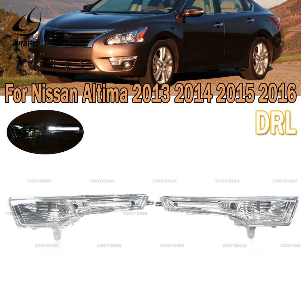 

Передний бампер DRL, противотуманные фары для Nissan Altima 2013, 2014, 2015, 2016, NI2531118, NI2530118, для автомобильных фар дальнего света, автомобисветильник ры s