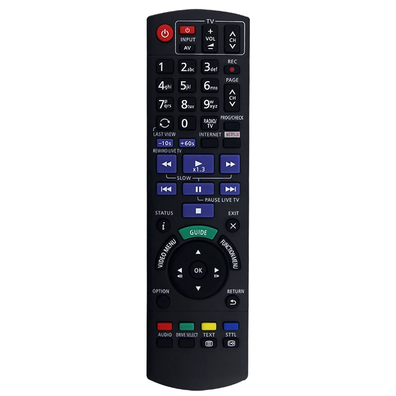 Compatible con Panasonic DVD DMR-UBC80 DMR-UBC90 DMR-UBS80 DMR-UBS90 DMR-UBC70 DMR-UBS70 Control remoto N2QAYB001114 repuesto