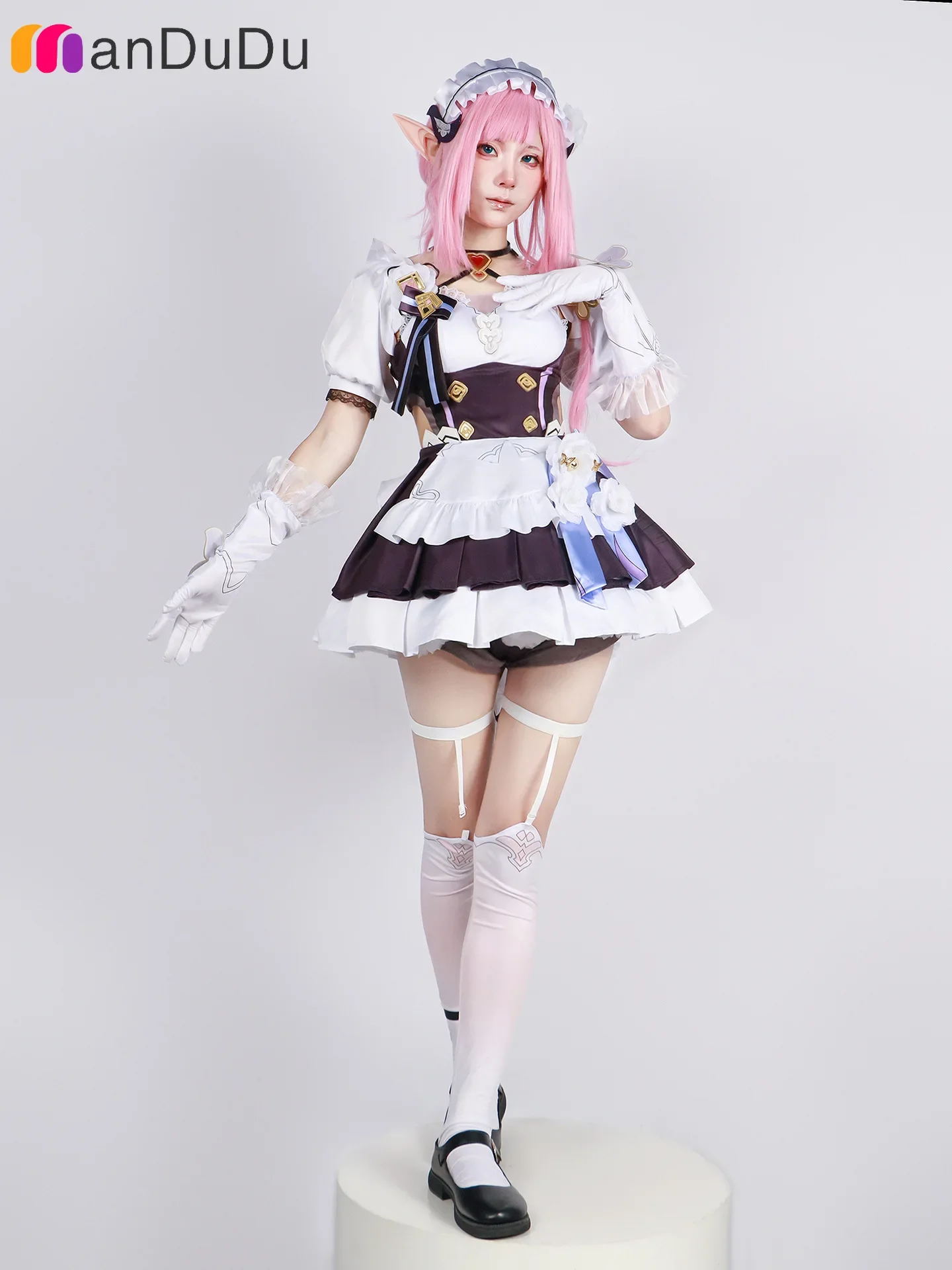 Game Honkai Impact 3rd Elysia Cosplay Costume Role Play Comic Con Dress Hallowmas Party Wigs Animation Prop