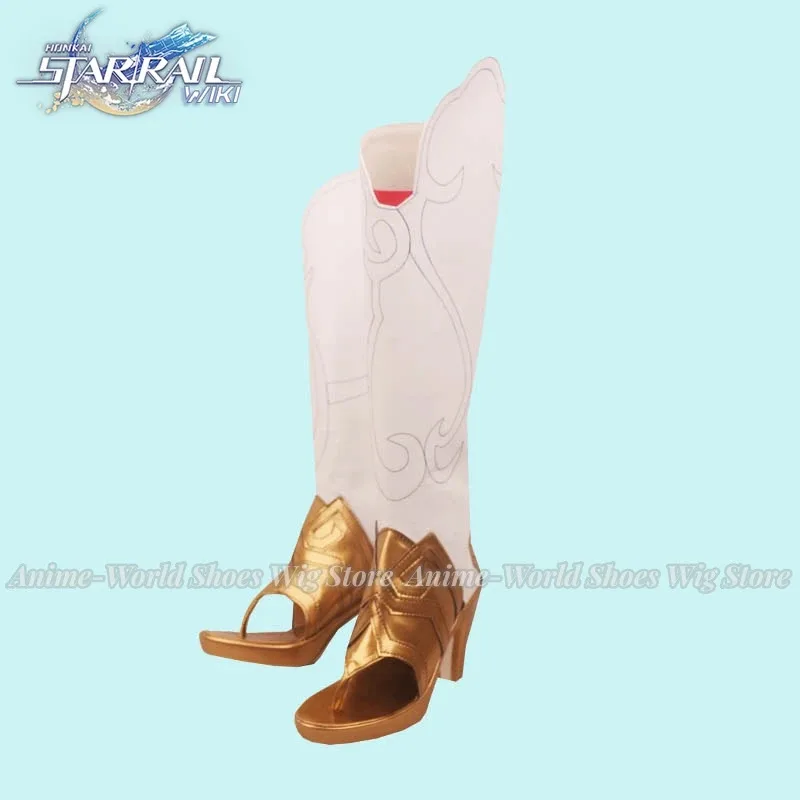 Tingyun コスプレ靴 Honkai スターレールゲームカスタムメイド靴ブーツかつらハロウィンカーニバルコスプレ小道具ロールプレイアクセサリー
