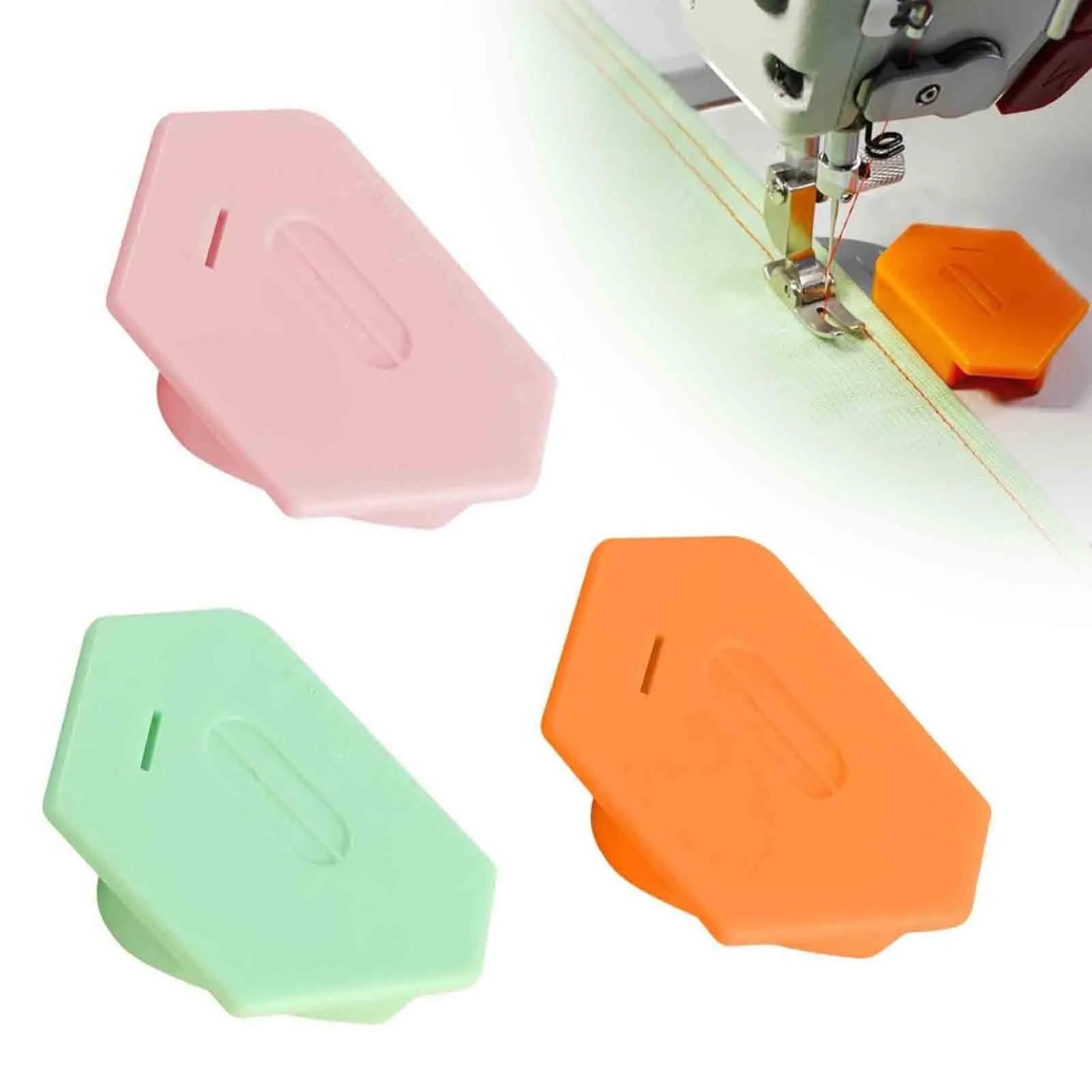 Magnet Lock Stitcher Sewing Machine Accessories New Multi-purpose Magnet Gauge Edge Polygonal Anti-Curling Plastic Positioner