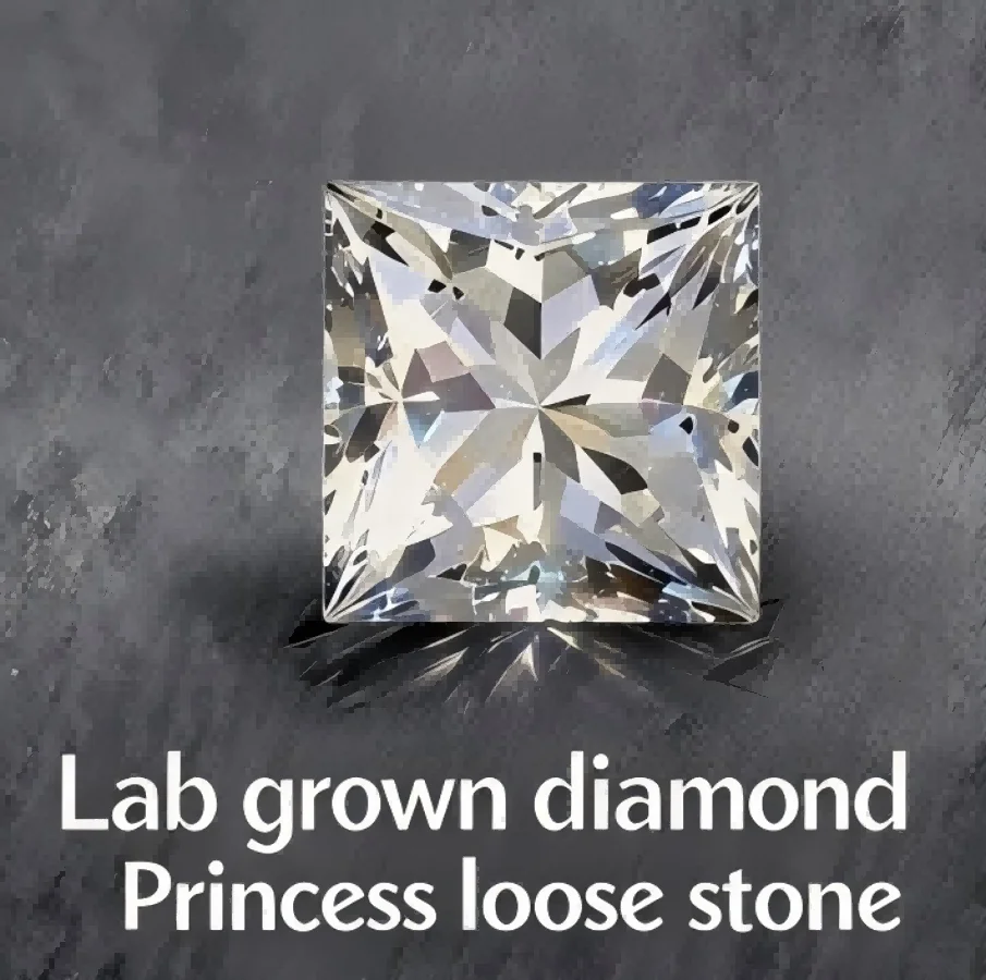 

Loose Princess Lab Grown Diamonds 1.5mm to 5x5mm DE Color VS-VVS Clarity CVD HPHT For Jewelry No IGI
