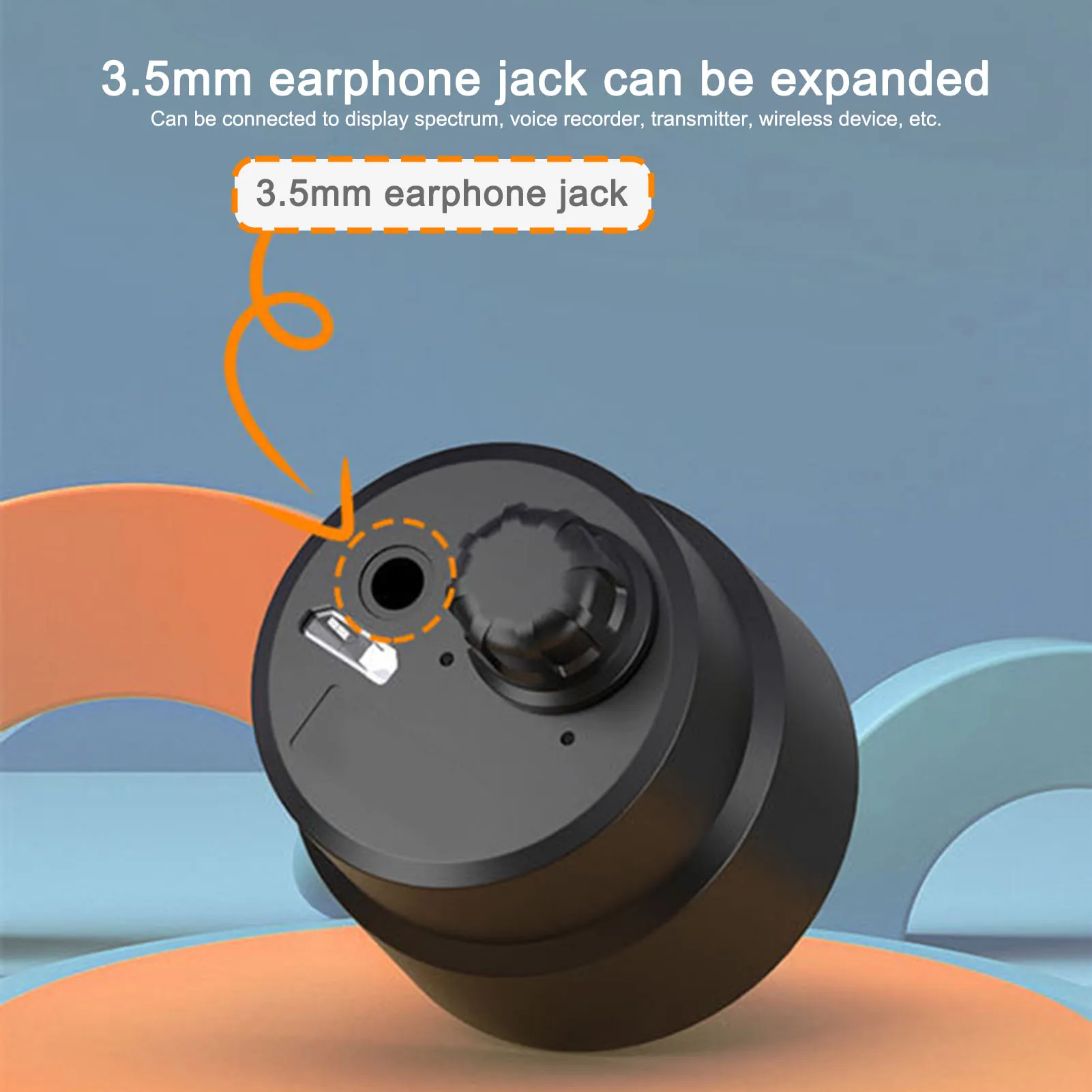 جدار الأنابيب تسرب الاستماع كاشف لاسلكي 12mA عالية القوة للمياه الاسمنت أنابيب الصلب جدار ميكروفون الاستماع الكاشف #3