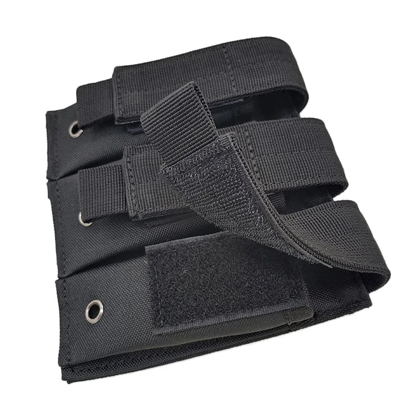 Molle Tactical Triple Pistol Mag Pouch Outdoor Open-Top Single Double 9mm Magazine Pouch Holder Case for Glock M1911 92F CZ75