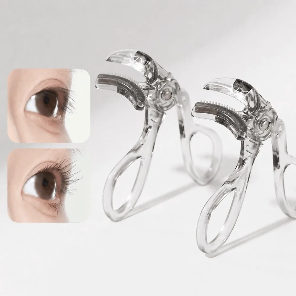 Professional Wide-Angle Eyelash Curler Partial Plastic Lash Curler Long-Lasting One-Clip Eyelash Curler Makeup Tool