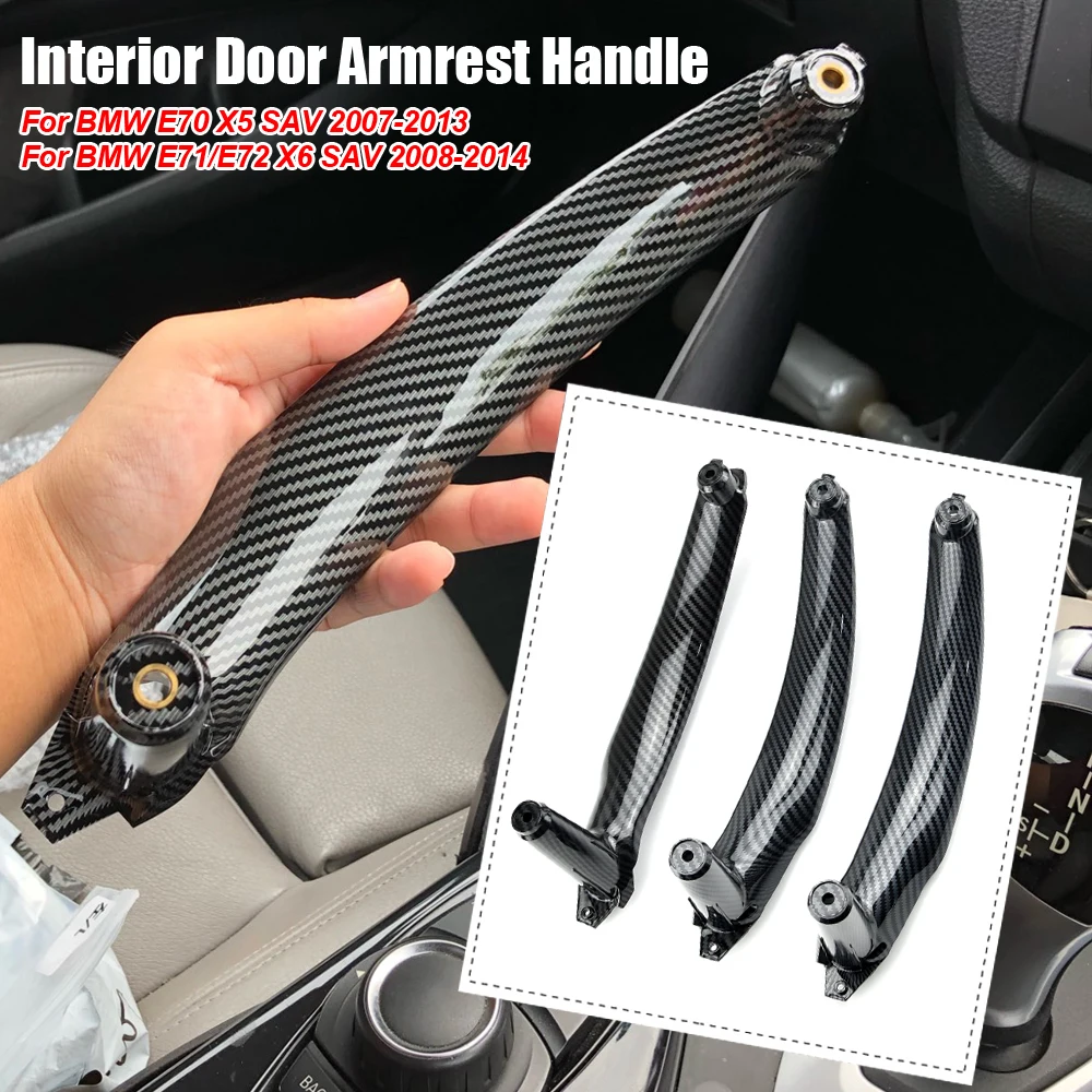 

Inside ABS Pull Handle Cover Trim LHD RHD Car Front Rear Left Right Interior Door Fit For BMW X5 X6 E70 E71 E72 2007-2014