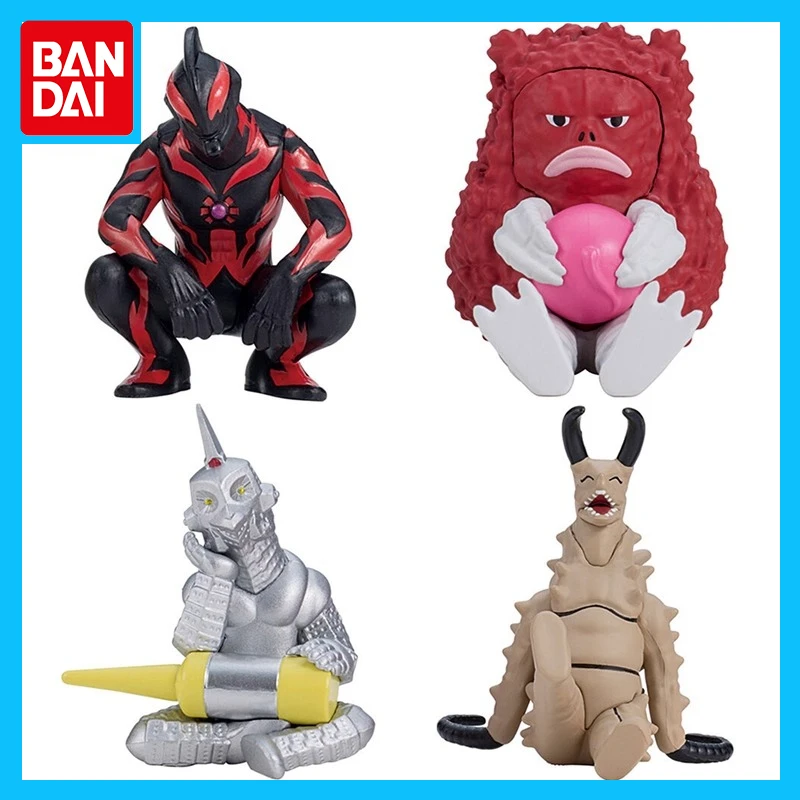 

Bandai Original Gashapon Ultraman Monster Anime Figure Sit and Wait 4 Action Figure Toys for Boys Girls Gift Collectible Model