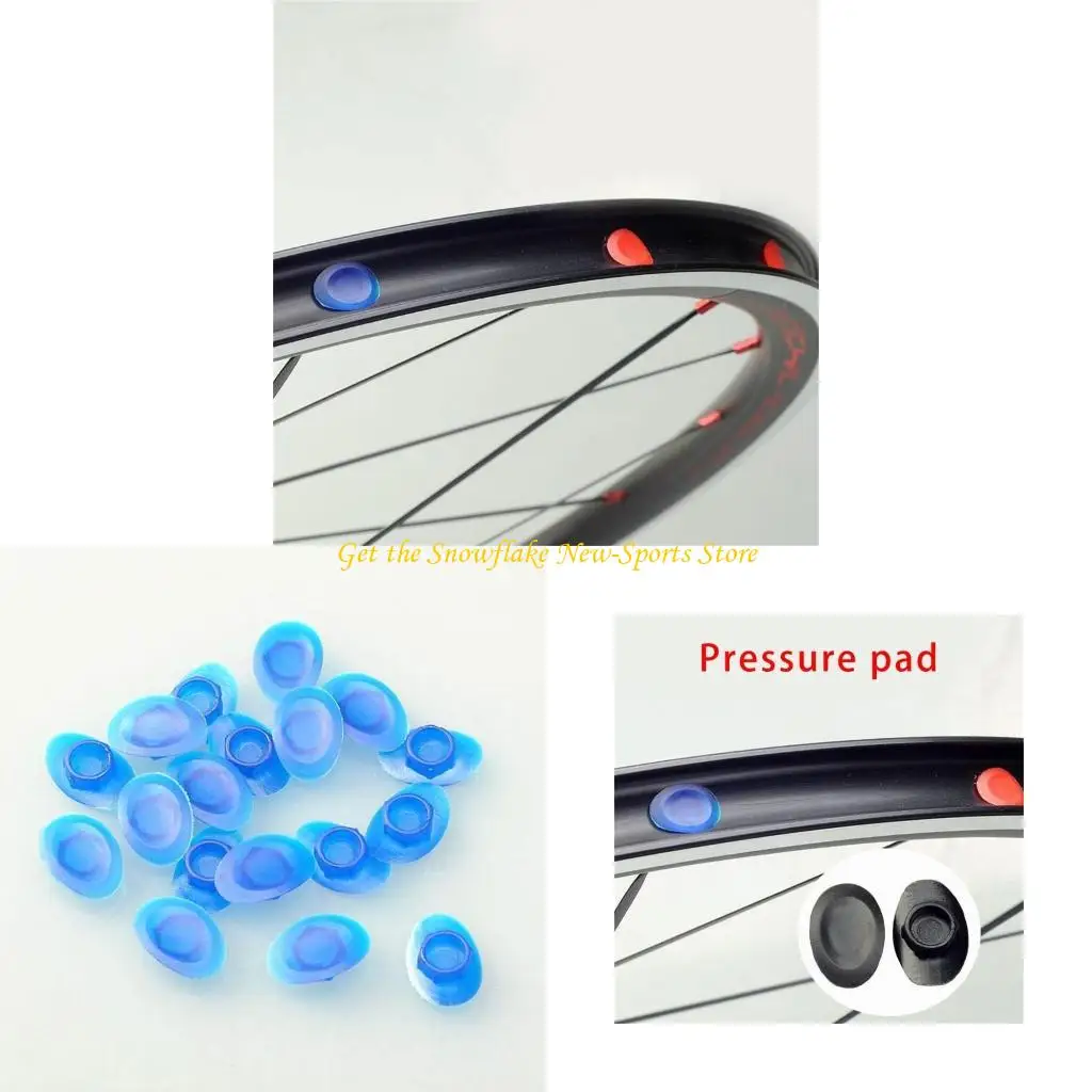 100 pièces Bouchons de jantes de vélo de route, Anneaux en acier pour pneus de vélo, Bouchons de roue pour jantes à œillets, Pièces de rechange