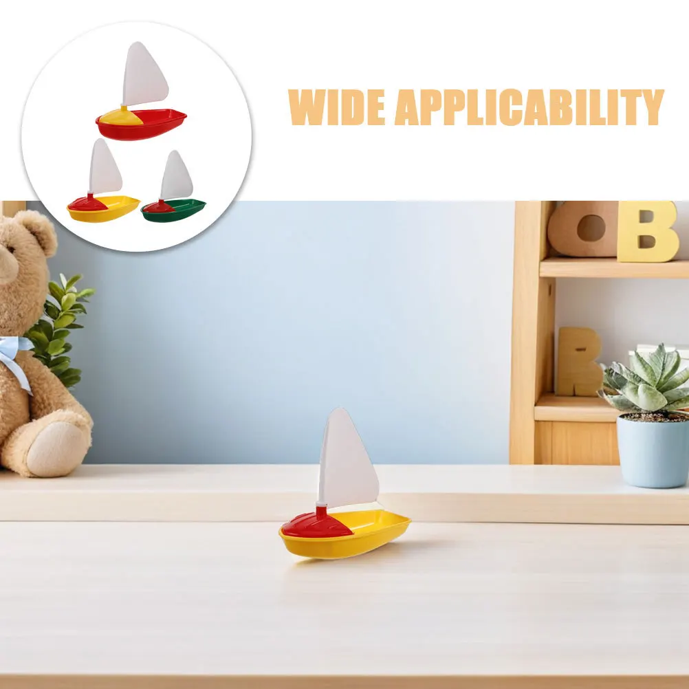6pcs Kids Watercraft Toys: Plastic Sailing Boat Set For Pool Beach Bathtub Play Floating Bath For Children Summer Water Fun