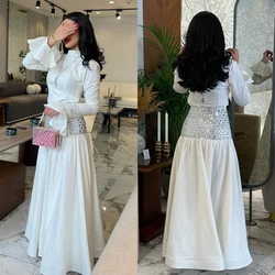 Customized Jiayigong High Quality  Mesprit Exquisite Sizes Available  Collar A-line Beading Draped Floor Length Charmeuse  Dress