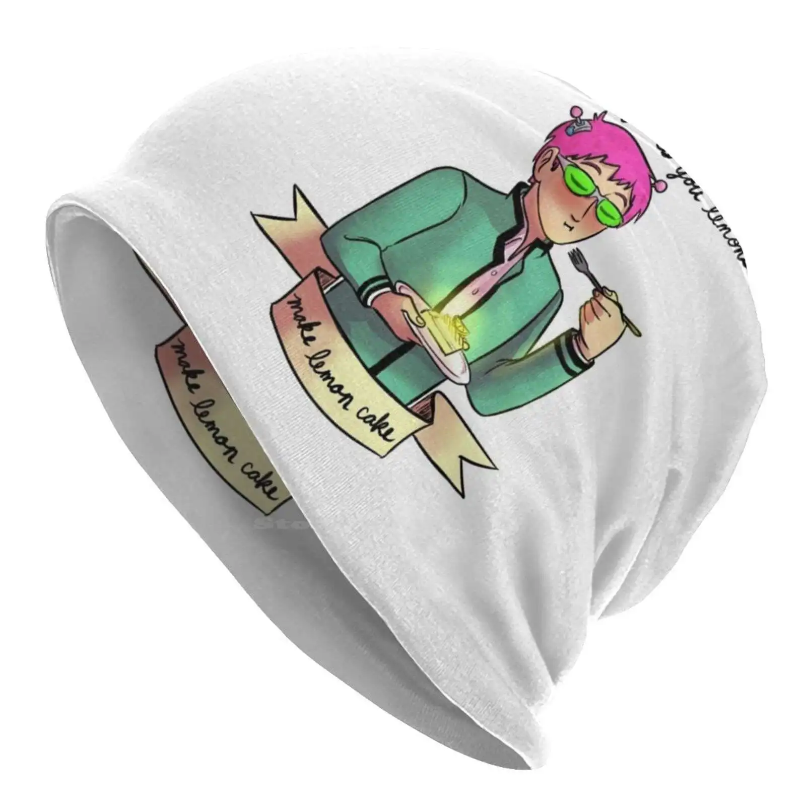 Saiki Kusuo-When Life Gives You Lemons Knitted Hat Warm Beanie Outdoor Caps Saiki Kusuo No Psi Nan The Disastrous Life Of Saiki