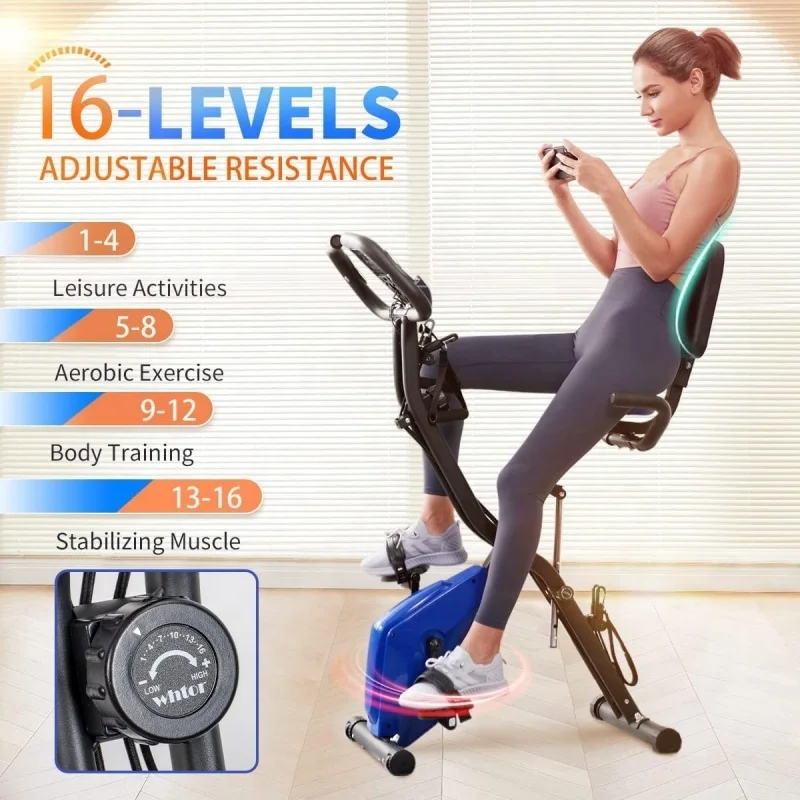 

Магнитный складной велосипед для домашнего использования, стационарный велосипед для дома, велотренажер для тренировок