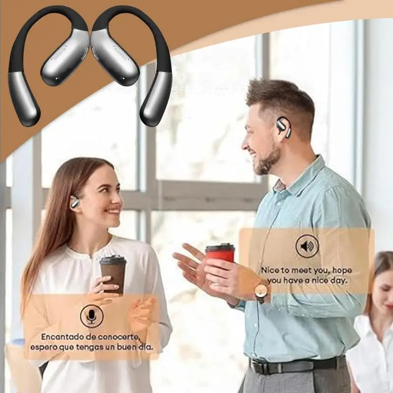 Translator Earbuds Artificial Intelligence Translating Earphones Learning Business 144 Languages Translating Earbuds For Meeting