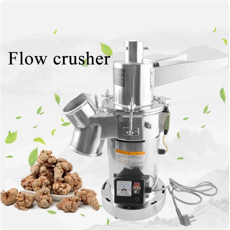 

Stainless Steel Automatic Dry Root Pulverizer Herb and Leaf Crushing Grinder Machine for Food Processing and Home Use
