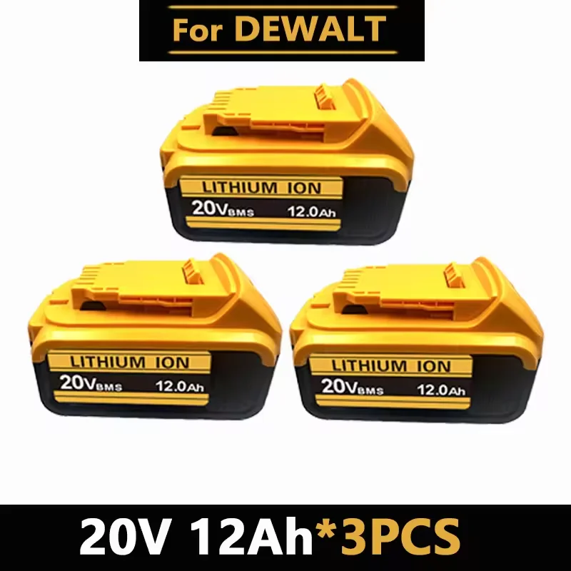 

Аккумулятор для электроинструментов Dewalt 18В/20В, совместимый, 12Ач - Замена для DCB201, DCB206, DCB200