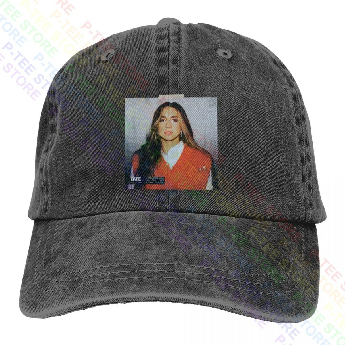 

Tate Mcrae Washed Denim Baseball Cap Trucker Hats Design Comfortable