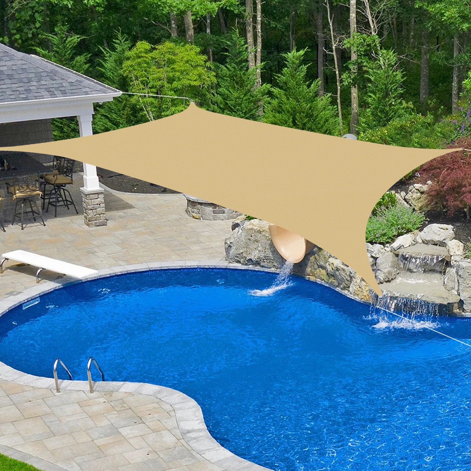 Sun Sail Shade - Rectangle Sun Shade Sail 4*6m Outdoor