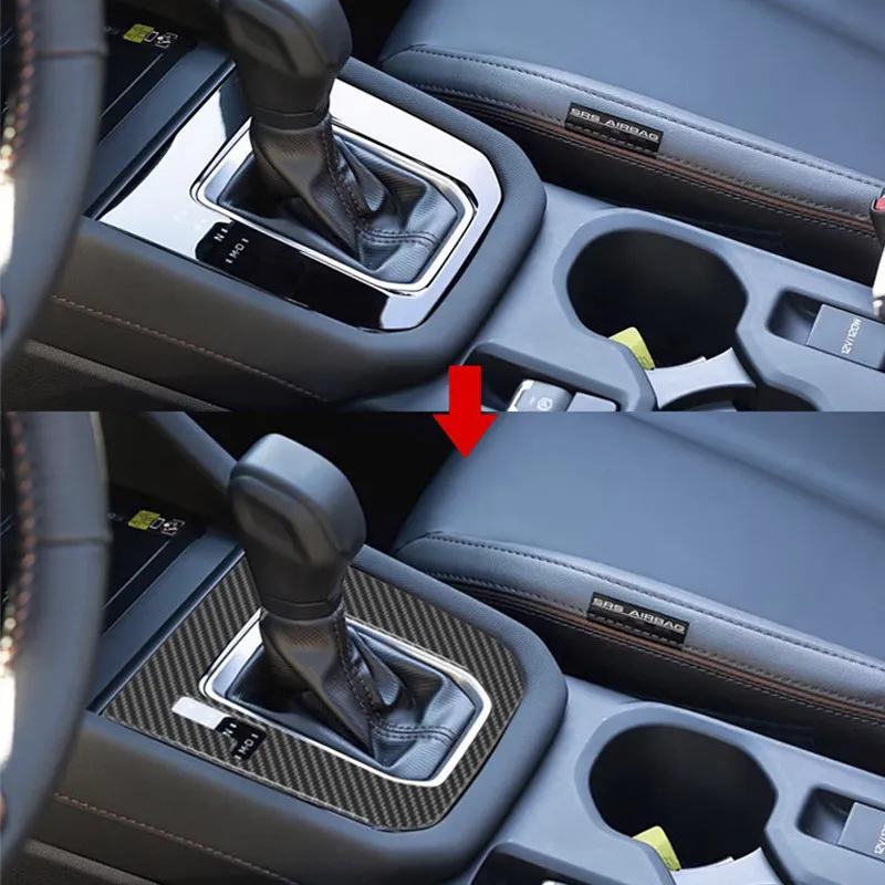 For Subaru Forester 2026 Car Carbon Fiber Rear Air Vent Frame Gear Shift Cover Steering Wheel Bright Trim Interio Accessories