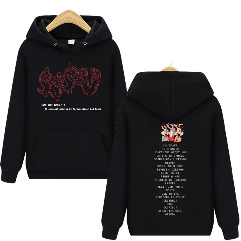 

Rapper PARTYNEXTDOOR & Drake Some Sexy Songs 4 U SSS4U Album Merch Hoodie Men's Women's Harajuku Hip Hop Pop Music Sweatshirts