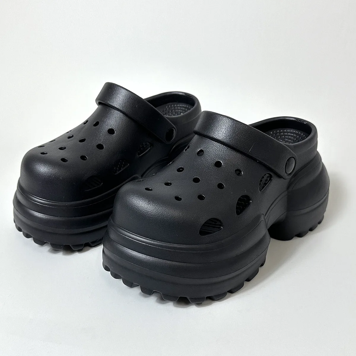 Women\'s Clogs 2025 New 10CM Anti-slip Sandals Thick Bottom EVA Slippers Beach Shoes Outdoor Comfort Height Increasing Shoes