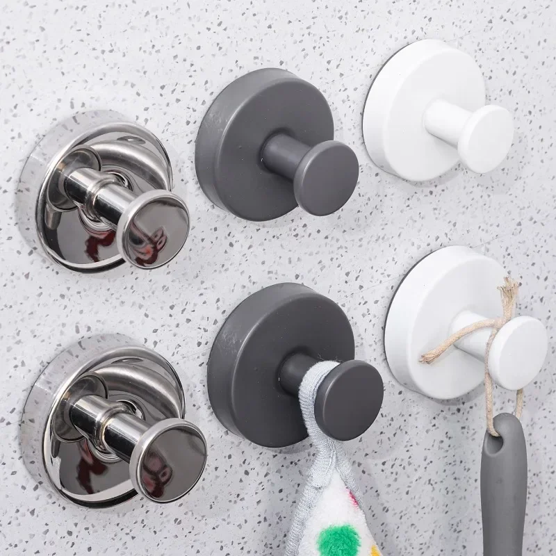 New Suction Cup Hooks Strong Vacuum Hook Wall Mount Punch-free Holders Reusable Adsorption Hanging Towel Clothes Sucker Hook