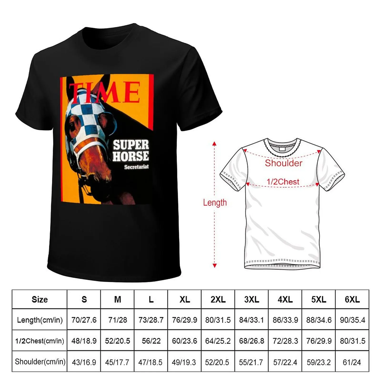 Secretariat Time Magazine Cover 1973 T-Shirt man t shirts graphic T-Shirt