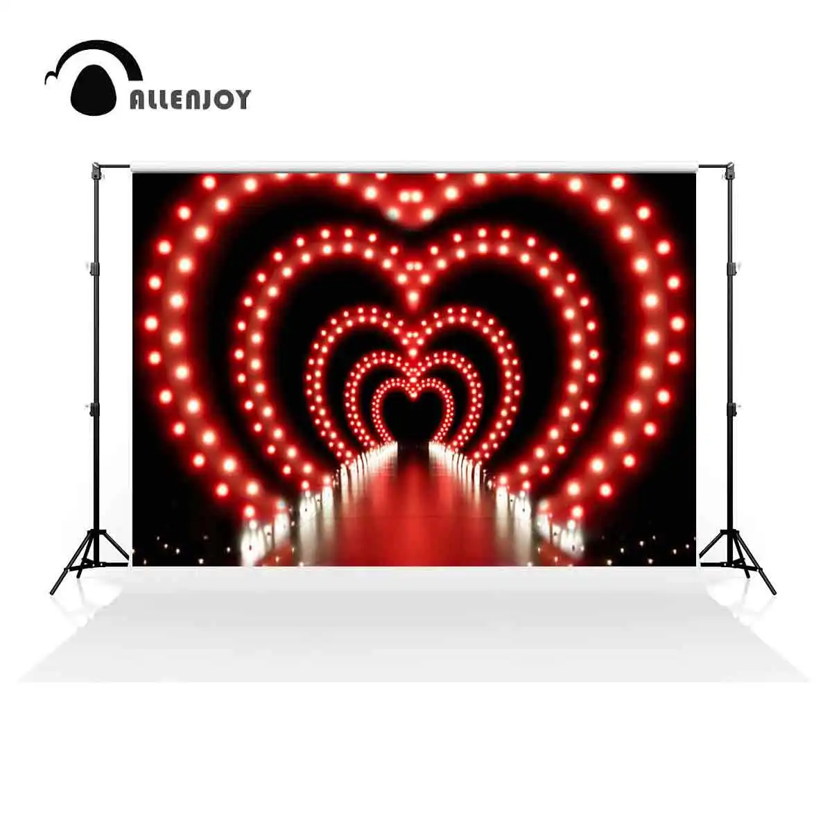 Allenjoy Valentine's Day Tunnel of Love Photography Backdrop