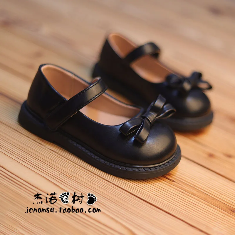 

Little Girls Shoes Spring Autumn Kids Soft PU Leather Shoes for Girl School Mary Jane Cute Sweet Flats Shoes Beige, Black
