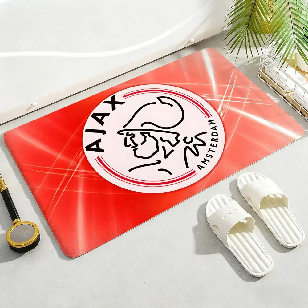 Amsterdamsche Football Club Ajax Vloermat Zachte verdikte antislipdeurmat voor woonkamer Home Decor Flanel tapijten