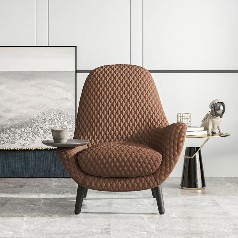 Modern Fabric Single Sofa Sofa Lounge Chair with Removable Living Room Home Furniture Cover