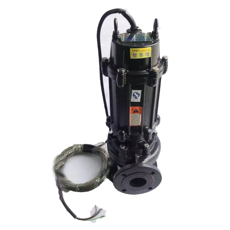 H30m³/H Electric Submersible Sewage Pump with Cutter for Industrial Wastewater